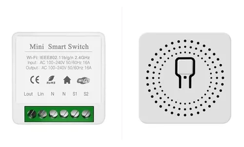 Ripley - RELÉ MINI INTERRUPTOR SIMPLE 9/24 TUYA WIFI ALEXA & GOOGLE