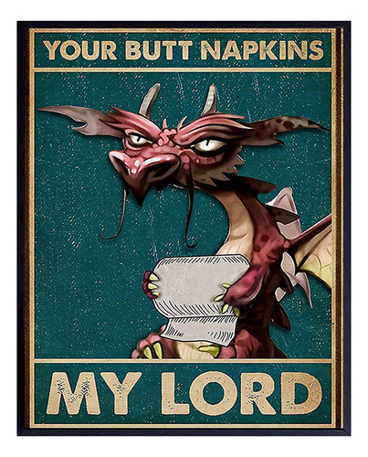 Your Butt Servilletas My Lord - Decoraciones De Dragones - D