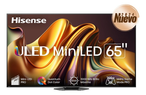 Pantalla Hisense 65 Pulgadas Smart Tv Miniled Pro 65u8n