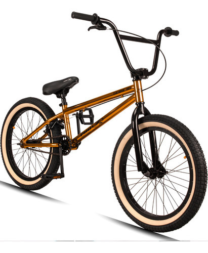 Bicicleta Bmx Pro-x Serie 10 Aro 20 Em Aço Dourada Cor Dourado