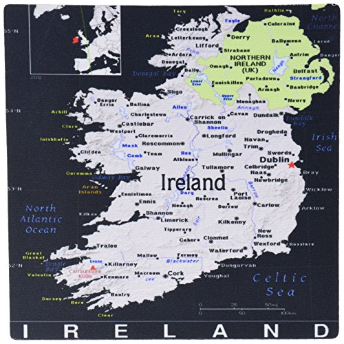 Mouse Pad Mapa De Irlanda En Color Vivo