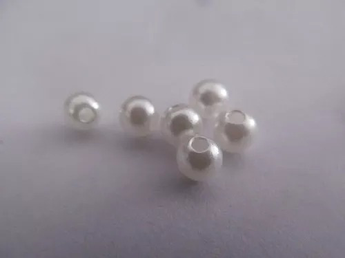 400 Perlas 5mm Chicas Agujereadas Para Confeccion Bijouterie