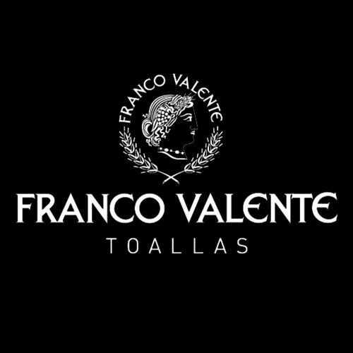 Juego De Toalla Y Toallón De Algodón Franco Valente 400 Gr Azul Lisa