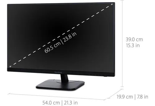Viewsonic Va2456-mhd Monitor Ips 1080p De 24 Pulgadas Con Bi