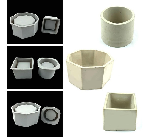 3 Moldes Para Macetas Moldes Pequeños Para Plantas