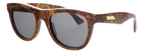 Bottega Veneta Bv1001s-006 Gafas De Sol Cuadradas De Bronce 