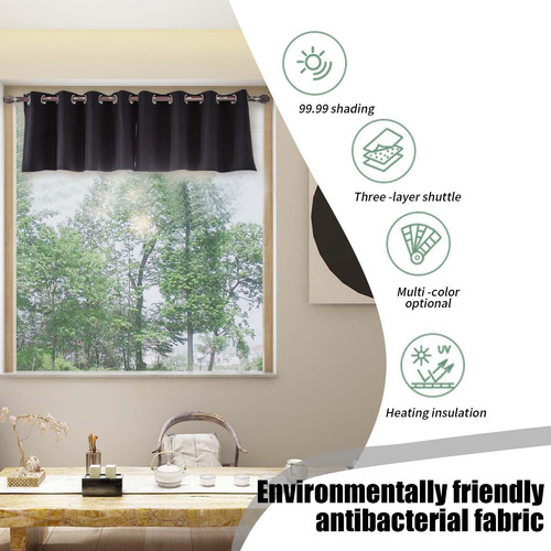 Cortinas Cortas Con Función De Bloqueo De Luz