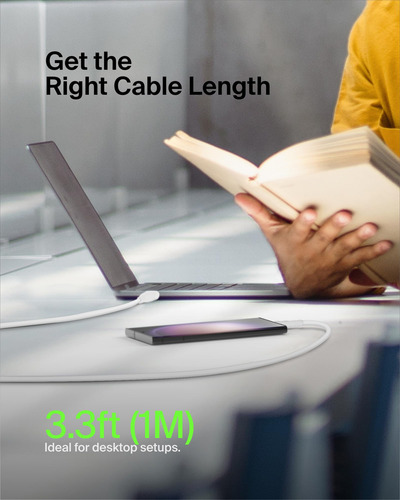 Cable Usb-c A Usb-c Belkin Boostcharge De 1 M, Color Blanco