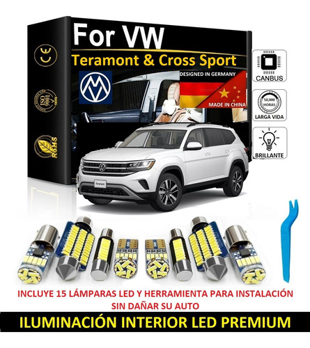 Kit Iluminación Interior Premium Led Teramont Y Cross Sport