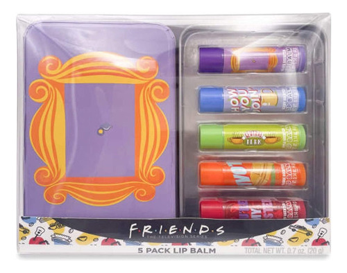 Set De Bálsamo Labial Friends 5 Friends - Bálsamo Labial Tem