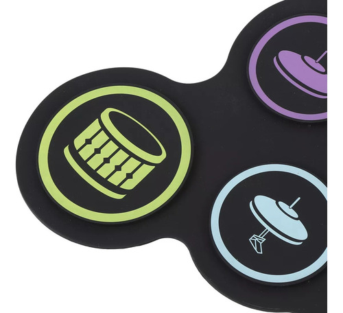 Batería Electrónica Pad Recargable Midi Aux Bluetooth Usb