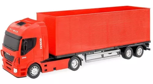 Caminhão de Brinquedo Infantil Carreta Iveco Grande Vermelho em Promoção na  Americanas