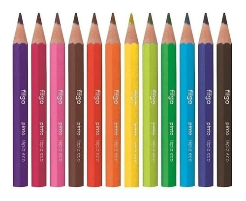 Imagen 2 de 2 de Lapices De Colores Filgo X 12 Colores Largos