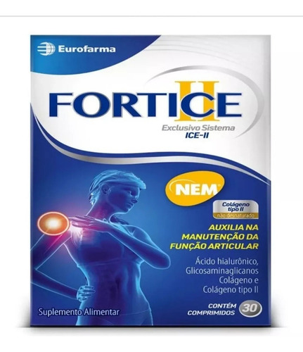Fortice Colágeno Tipo Ii C/acido Hialurônico 30 Comp