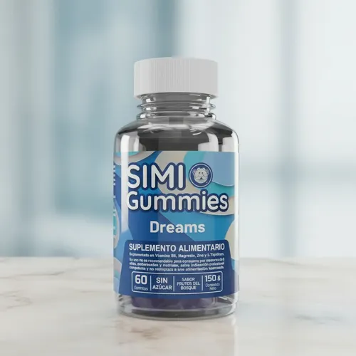 Simi Flakes Simi Gummies Dreams | Sueño Descanso | 60 Capsulas Sabor Frutos Del ...