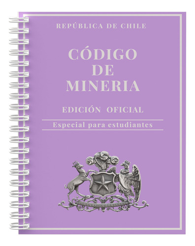 Libro Anillado Codigo De Mineria B5 Tapa Dura 