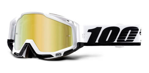 Goggles Motocross Mtb 100% Racecraft Stuu Mica Dorado