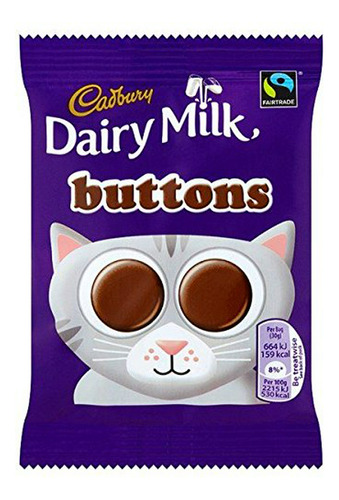 Paquete De 28 Bolsas De 30g De Chocolate  Dairy Milk Buttons