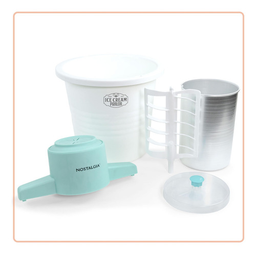 Máquina Eléctrica De Helados Estilo Salón Blanca 4 Litros