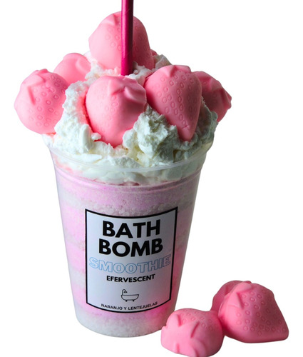 Bomba De Baño Efervescente,sales,diseño Original Smoothie!