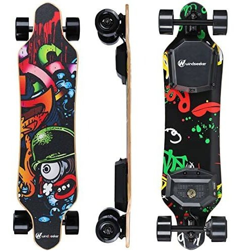 Electric Skateboard, Electric Longboard With Remote For Adul