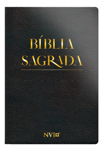 Bíblia NVI Slim semi luxo PU - Preta: Mais leve e mais prática, de Sbi. Geo-Gráfica e Editora Ltda, capa dura em português, 2021
