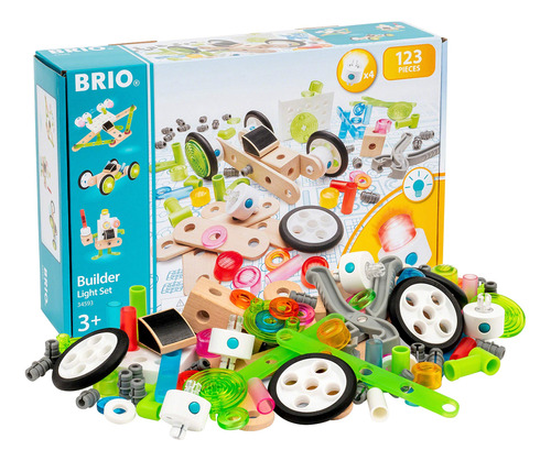 Brio 34593 - Juego De Luces De Construccin (madera, Para Nio