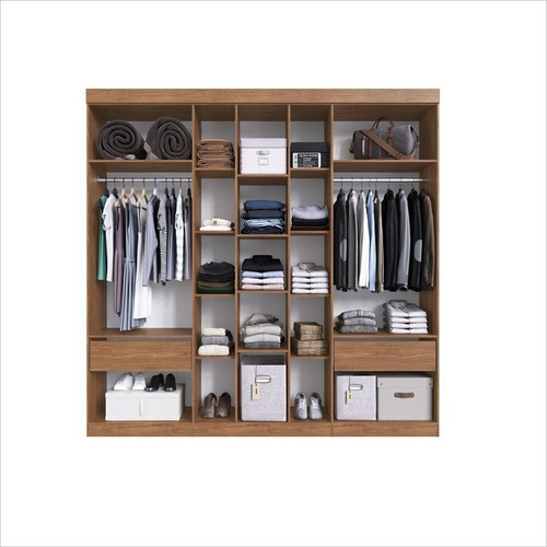 Guarda Roupa 258cm X 233,5cm Moderno Dormitorios Jhwt