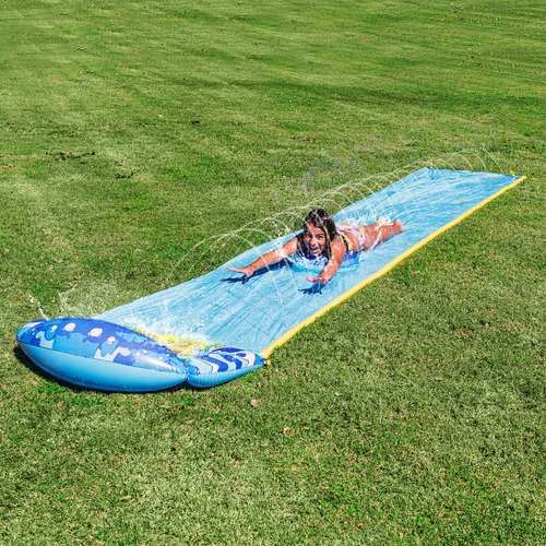 Sloosh Tobogan Un Solo Carril Agua Para Cesped Patio Trasero