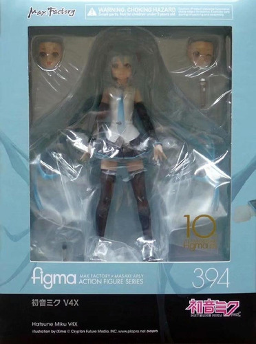 Figura De Anime Hatsune Miku De 17 Cm, Figura Figma 394 # V4