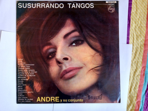 Vinilo André Y Su C Onjunto-susurrando Tango Epoca 1975+paño