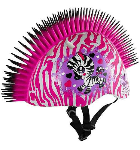 Casco De Bicicleta Para Niño Raskullz Zebra Mohawk