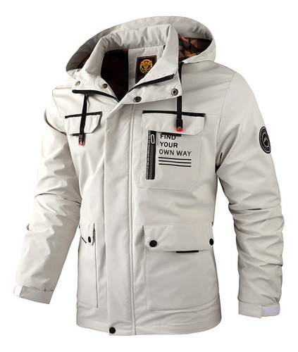Chamarra Casual En Inglés, Francés Y Español, Parka, Otoño