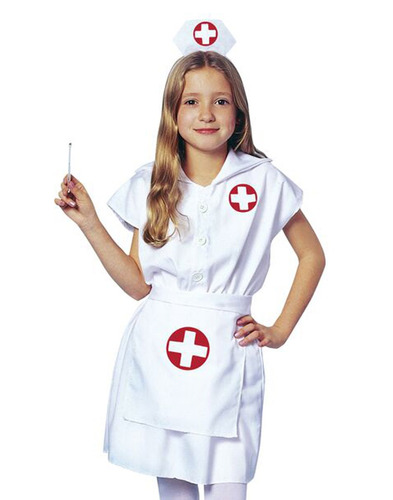 Disfraz Para Niña Enfermera Talla Large Halloween | Envío gratis