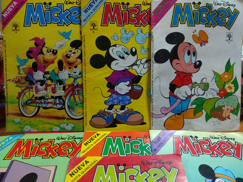 Walt Disney Mickey 7 Revistas De 1990 Editora Cinco S. A. 