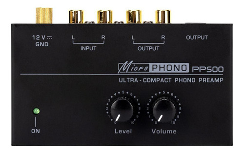 Preamplificador De Fono Para Giradiscos Operación De Bajo