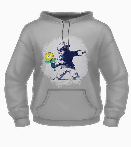 Sudadera Hoodie Banksy Graffiti Revolucion Amor Arte Moda