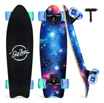 Comprar Patinetas Beleev Cruiser Para Principiantes, 27 X 8 Pulgadas