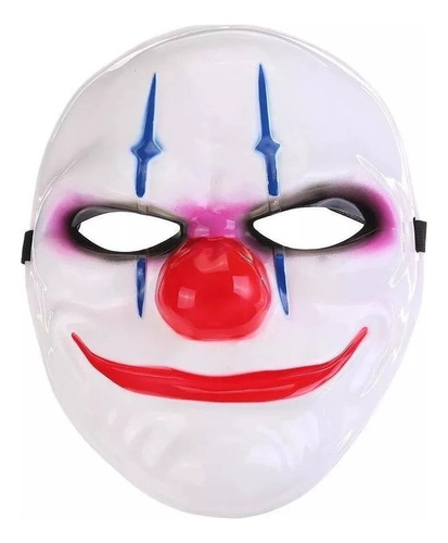 Mascara De Halloween Videojuego De Pay Day ,geek , Miedo, Color Multicolor Clown Killer