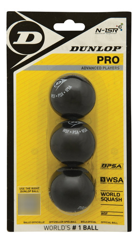 Dunlop Pro Blister 3&nbp;ball