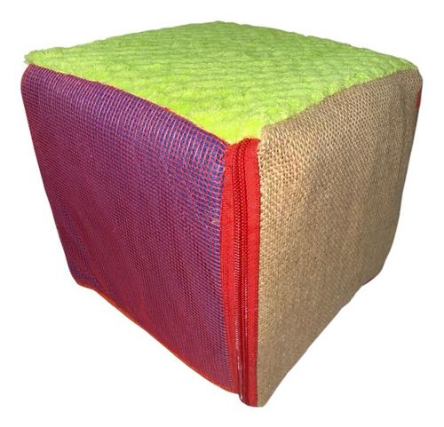 Cubo De Texturas 20 Cm Sensorial Terapia Y Estimulación Texturas