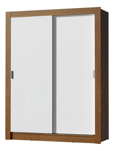 Guarda-roupa Infantil Theo Madesa 2 Portas Correr 4 Gav Rb Cor Rustic/Branco XA10946E4G