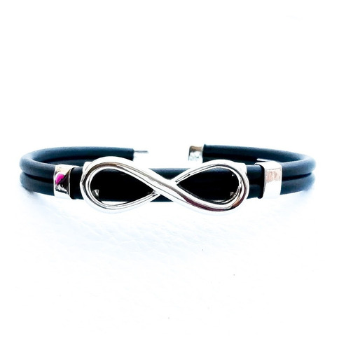 Brazalete De Infinito Plata Ley 925 En Viipiel 