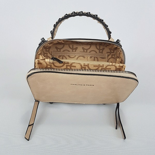 Bolsa Tiracolo Chalita Ch0390 Bege