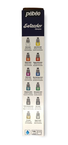 Imagen 4 de 5 de Set 12 Pinturas Para Tela Setacolor 20ml Pebeo
