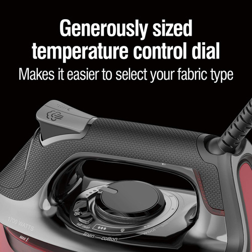 Plancha De Vapor Para Ropa Con Guía De Temperatura Negra