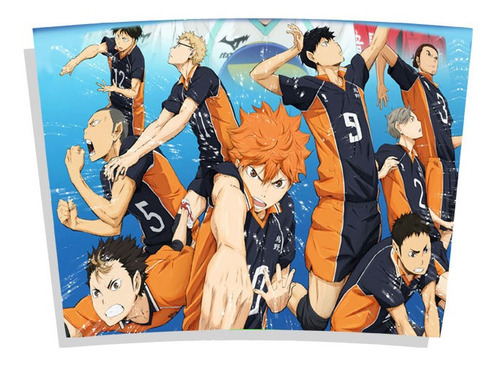 Imagem 3 de 5 de Kit Copo Térmico Anime Haikyuu Karasuno E Caderneta
