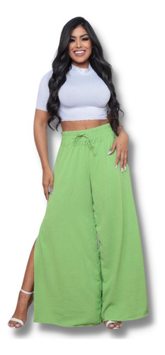 Calça Pantalona Plus Size Maravilhosa