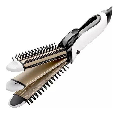 Plancha Cabello Laciadora Rizadora Crepe 3 In 1