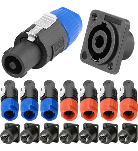 Nl4fc Conector De Audio Speakon 4 Polos Macho Enchufe H...